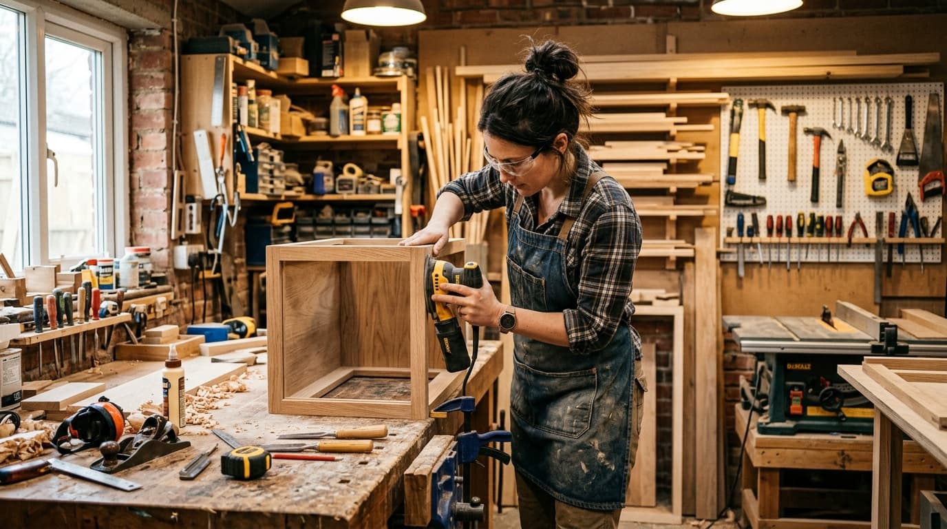Gereedschap klaarleggen voor klussen in huis